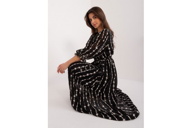 Robe - noir et beige