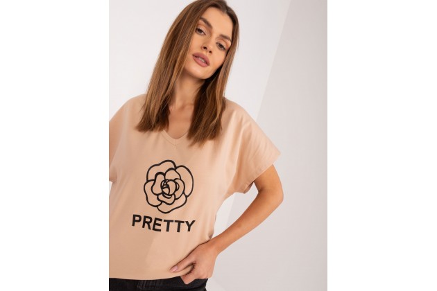 T-shirt en coton - chameau