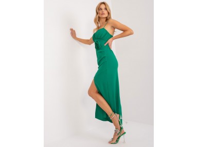 Robe mi-longue - vert