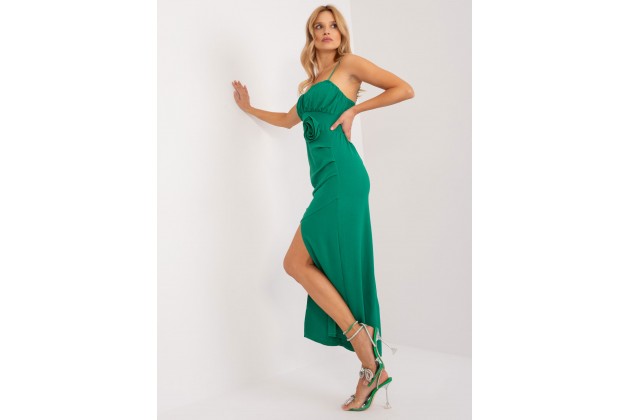 Robe mi-longue - vert