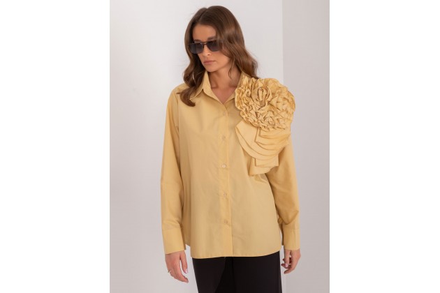 Chemise en coton - jaune