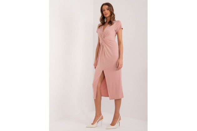 Robe mi-longue - rose