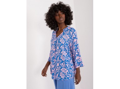 Chemise avec imprimé - bleu