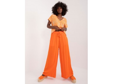Pantalon large - orange
