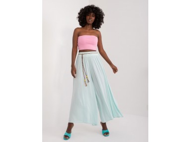 Pantalon large - menthe