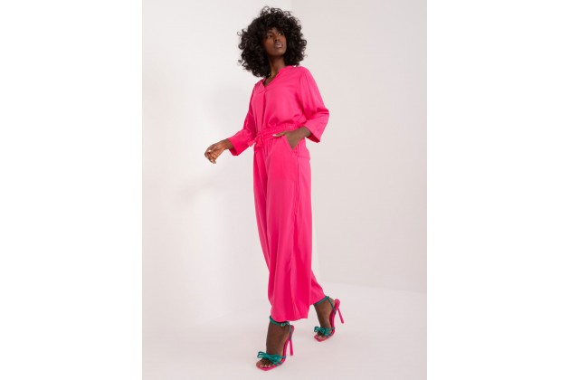 Pantalon large - fuchsia