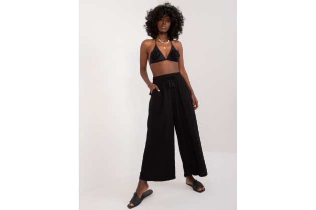 Pantalon large - noir