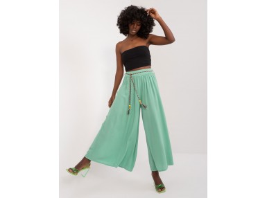Pantalon large - vert clair