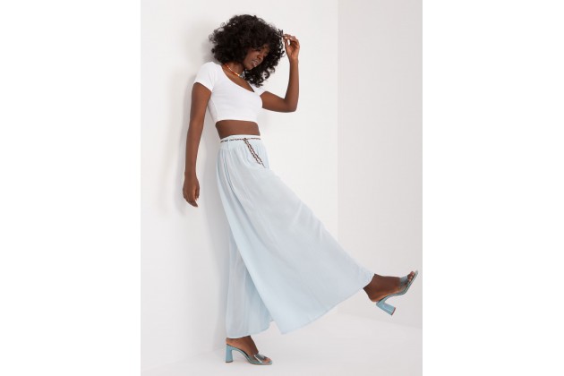 Pantalon large - bleu clair
