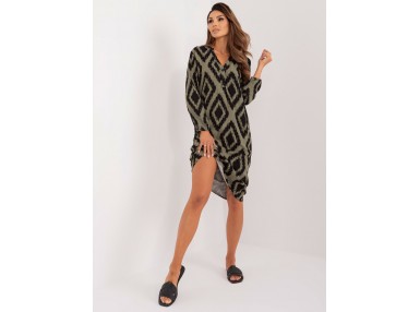 Robe mi-longue ample - kaki