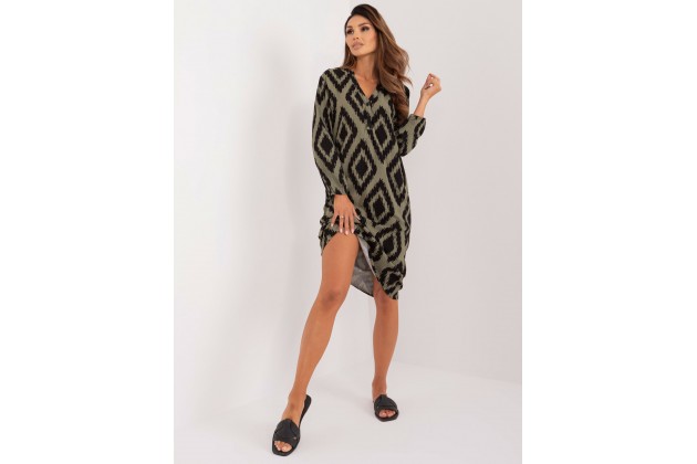 Robe mi-longue ample - kaki
