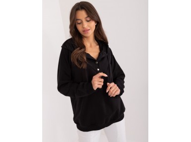 Sweat à capuche femme - noir