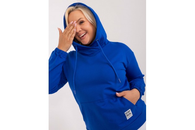 Sweat à capuche femme - cobalt