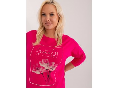 T-shirt en coton - fuchsia