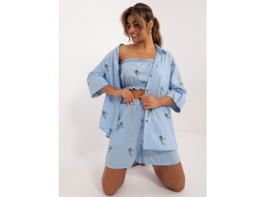 Ensemble avec T-shirt et short - bleu