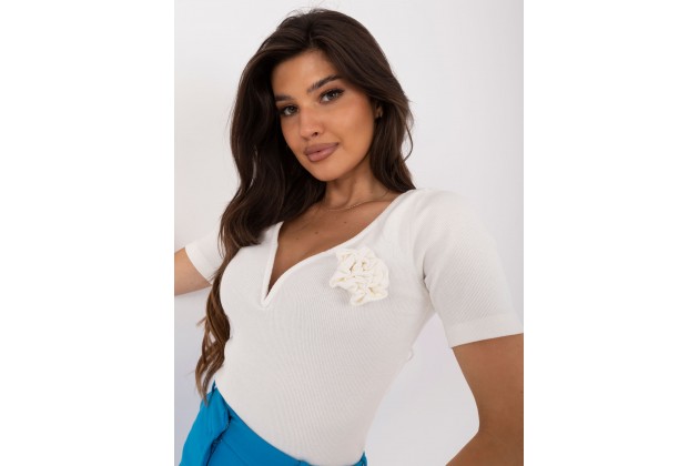 T-shirt en coton - éqru