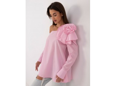 Chemisier avec une fleur - rose
