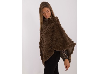Poncho en fourrure - marron