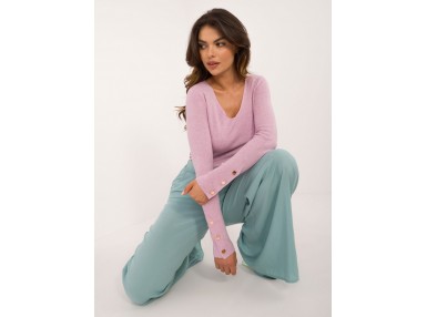 Pull moulant en tissu - violet clair