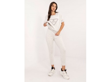 Ensemble avec sweat et pantalon - gris clair