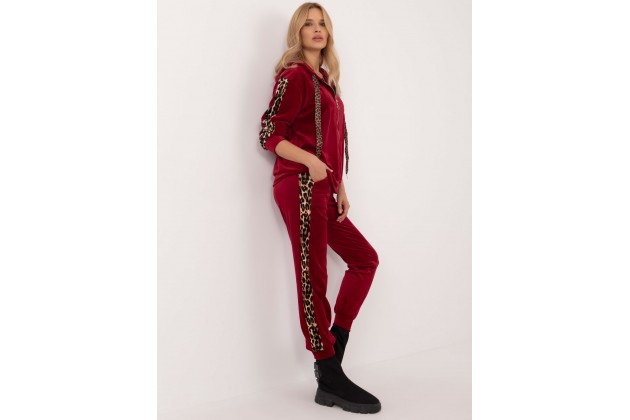 Ensemble avec sweat et pantalon - bordeaux