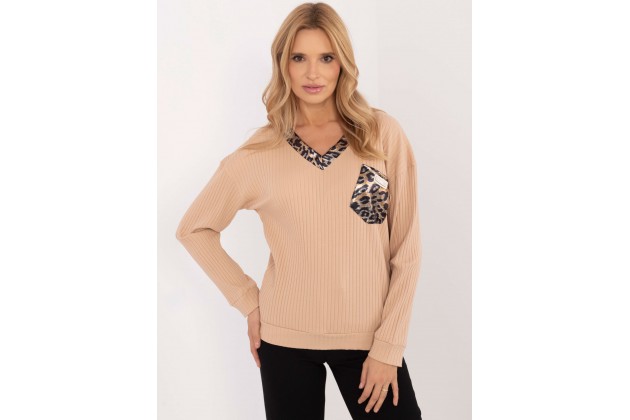 T-shirt en coton - beige