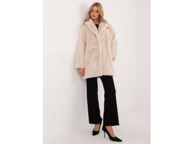 Manteau fausse fourrure - beige