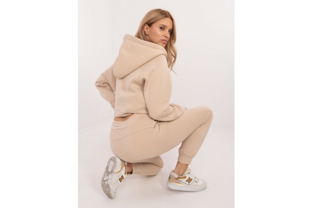 Ensemble avec sweat et pantalon - beige