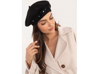 Béret en laine - noire