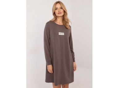 Robe ample - marron