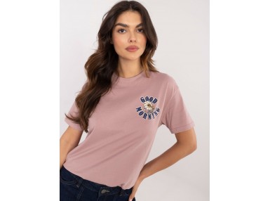 T-shirt en coton - rose foncé