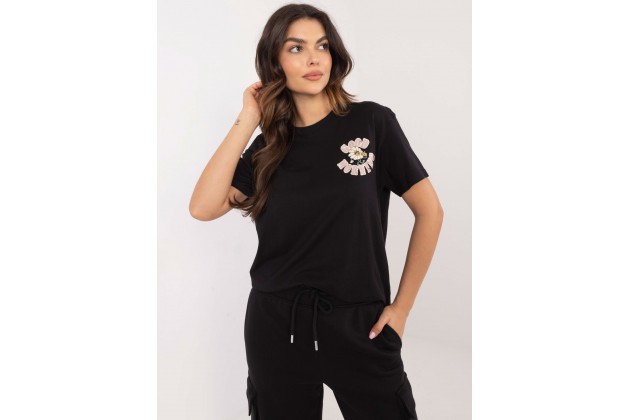T-shirt en coton - noir