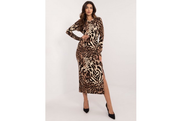 Robe - noir et beige