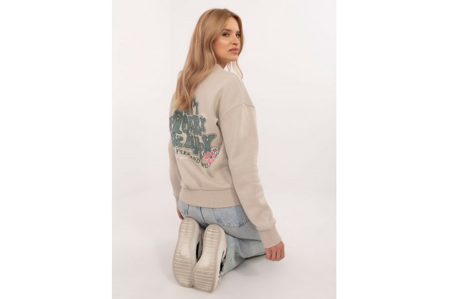 Sweat à capuche femme - beige