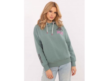 Sweat en coton - pistache