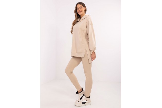 Ensemble avec sweat et leggings - beige
