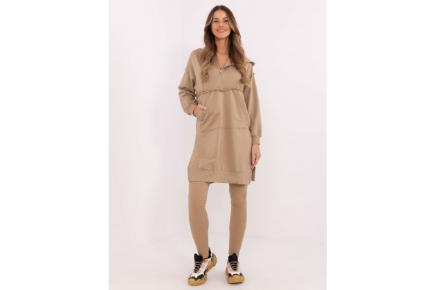 Ensemble avec sweat et leggings - beige