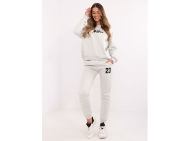 Ensemble avec sweat et pantalon - gris clair