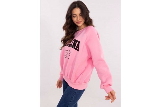 Sweat avec inscription - rose clair