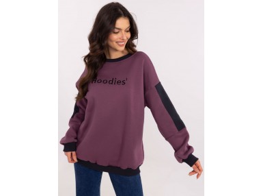 Sweat femme sans capuche - violet