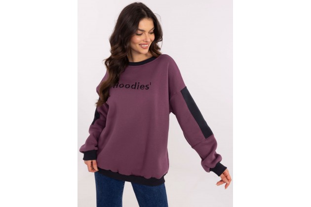 Sweat femme sans capuche - violet