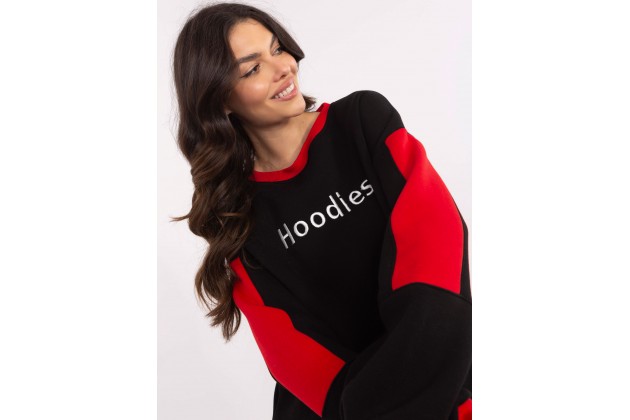 Sweat femme sans capuche - noir