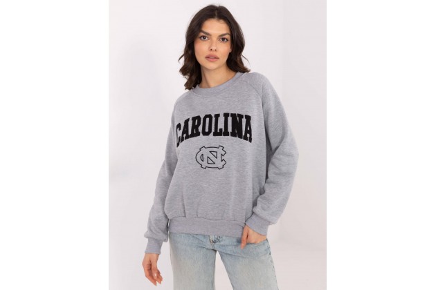 Sweat avec inscription - gris