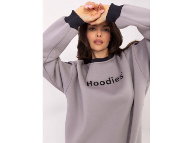 Sweat femme sans capuche - gris clair