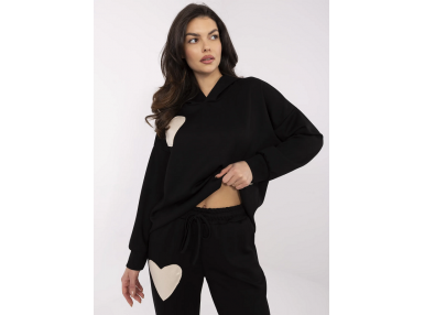 Ensemble avec sweat et pantalon - noir