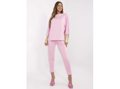 Ensemble avec sweat et pantalon - rose clair